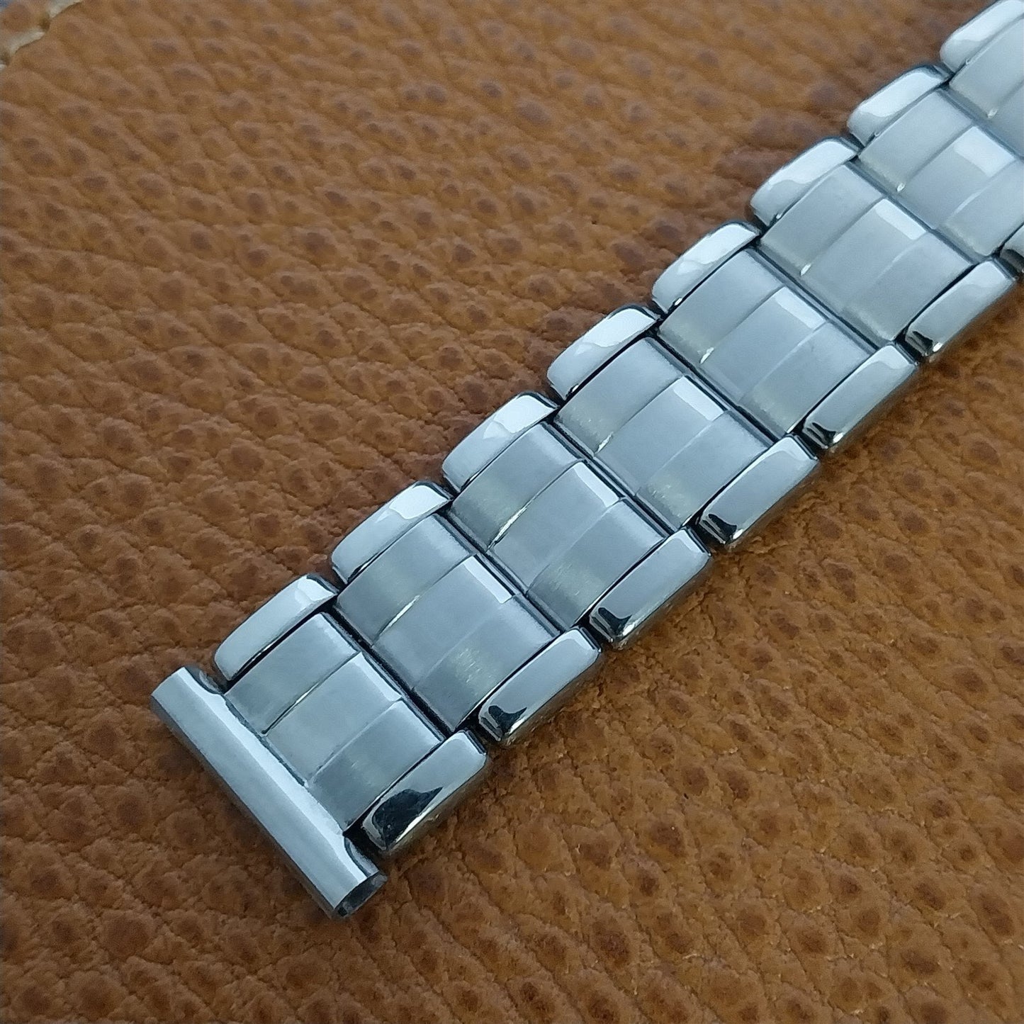 Vintage 16mm Kiefer Cadman 1960s Stainless Steel nos Classic Stretch Watch Band