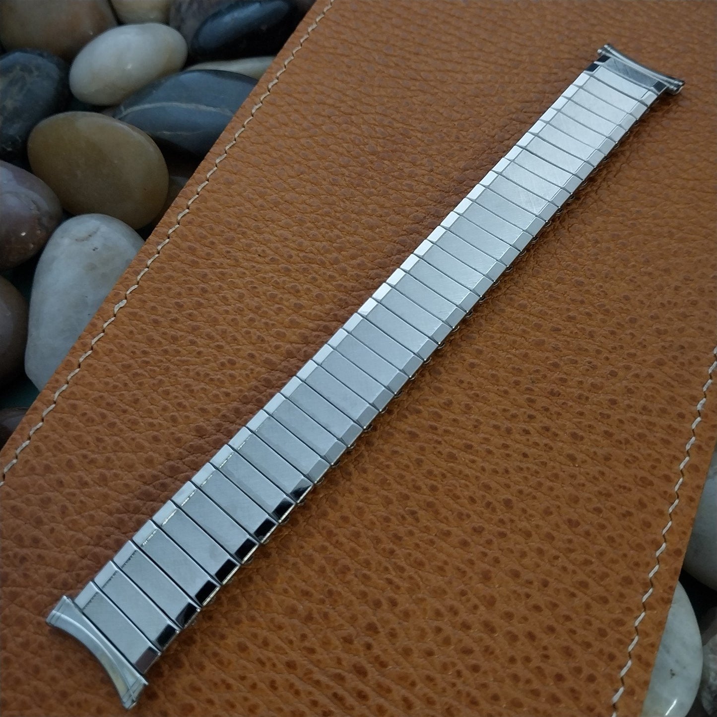 1960s Lenox Stainless Steel New Old Vintage Watch Band nos 19mm 18mm 16mm