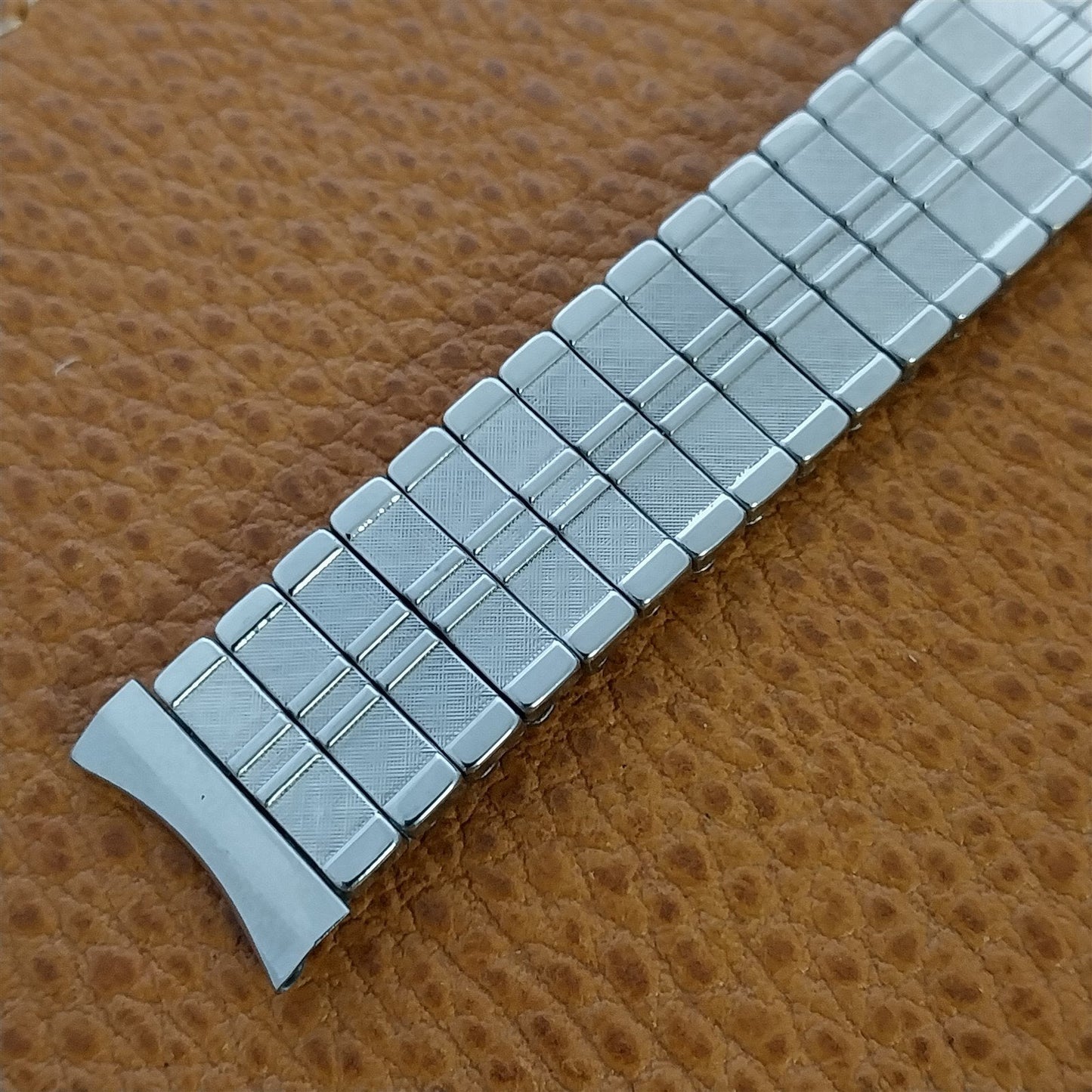 17.2mm Baldwin Stainless Steel Classic Stretch Unused 1960s Vintage Watch Band