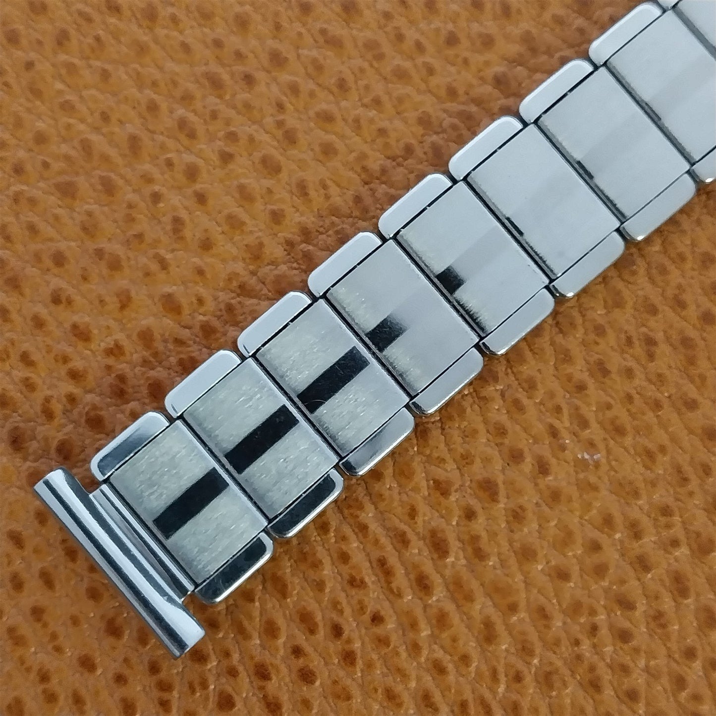 Vintage 18mm 17mm German WireLug Stainless Steel Stretch Unused 1960s Watch Band