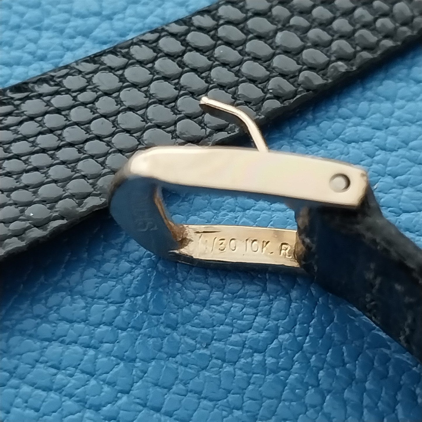 Vintage 13mm Seiko Lizard Classic Unused Watch Band & Gold RGP Logo Buckle