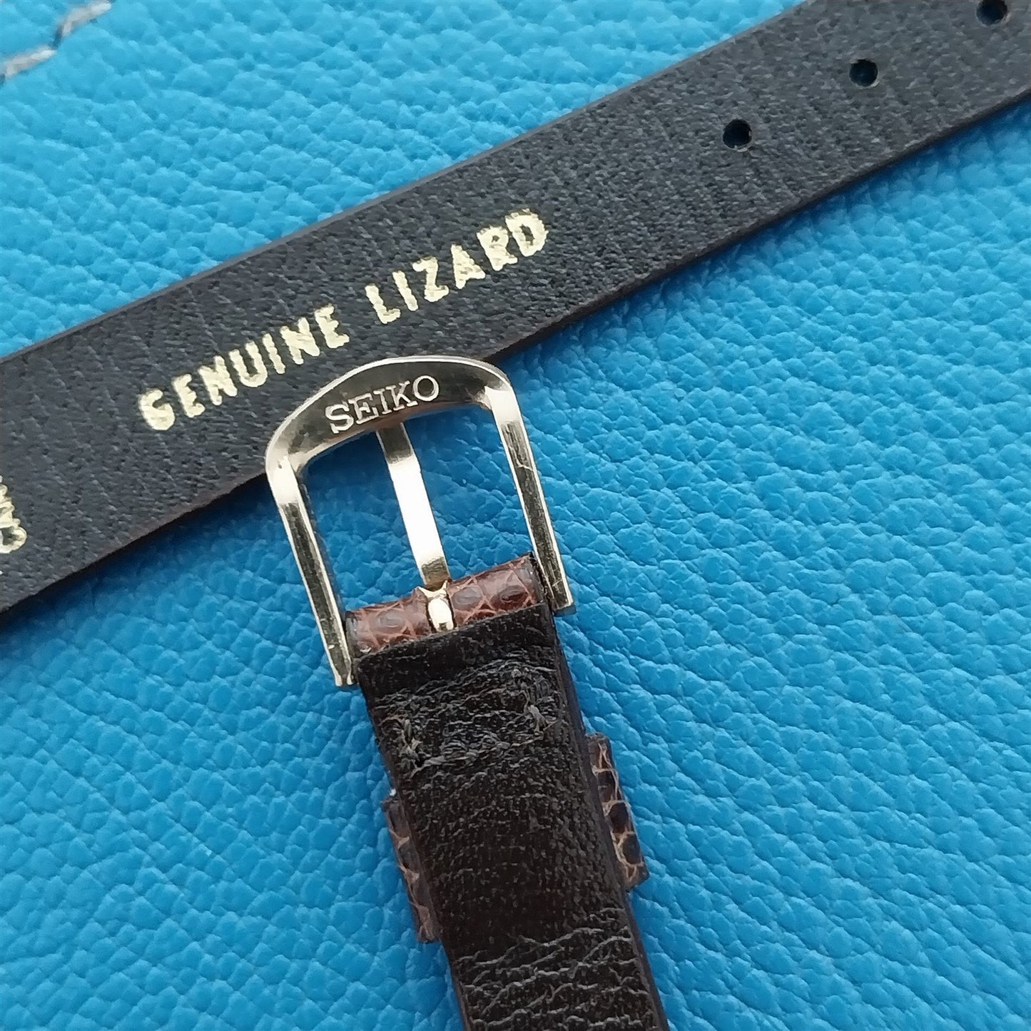 Vintage 12mm Seiko Lizard Classic nos Unused Watch Band & Gold RGP Logo Buckle