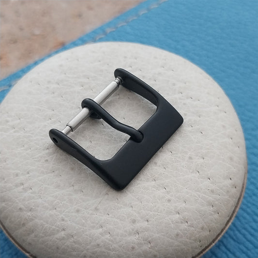 16mm Black PVD Stainless Steel Watch Strap Buckle