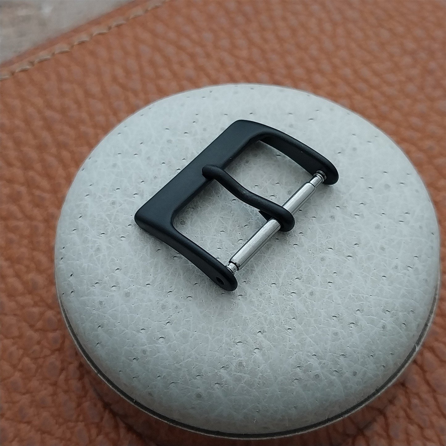 18mm Black PVD Stainless Steel Watch Strap Buckle