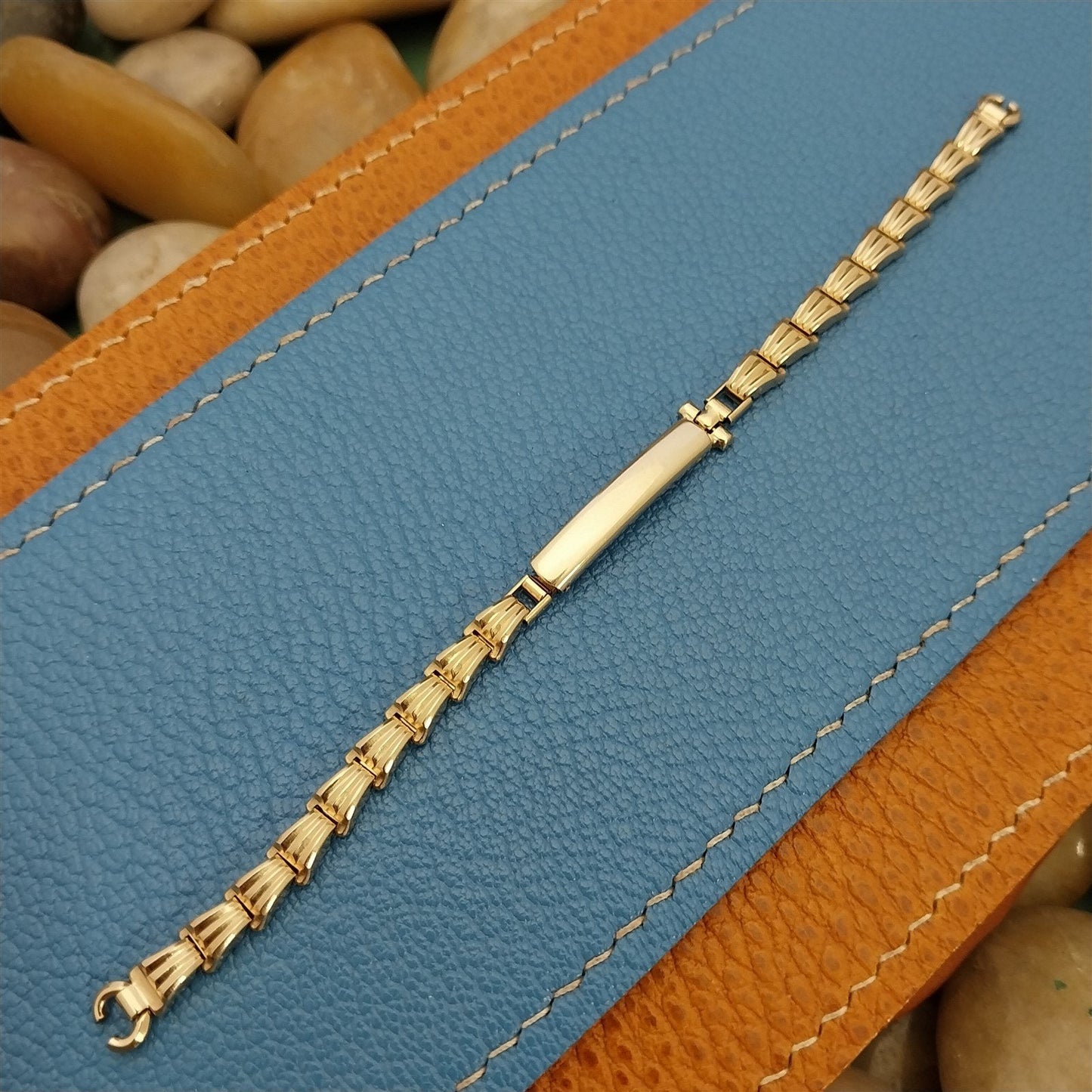 Gemex 12k Yellow Gold-Filled Ladies Cocktail NOS 1950s Vintage Watch Band