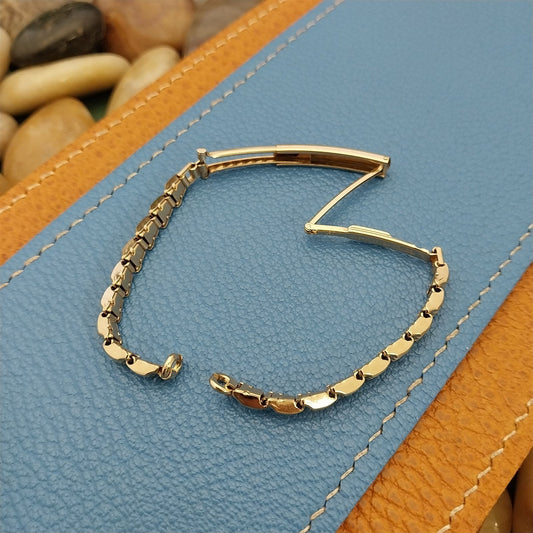 Gemex 12k Yellow Gold-Filled Ladies Cocktail NOS 1950s Vintage Watch Band