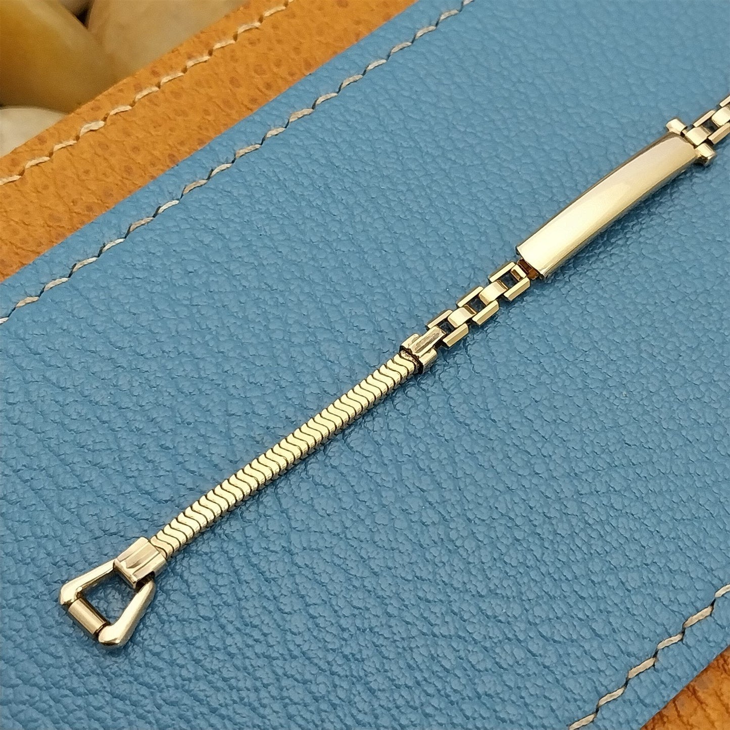 Gemex 12k Yellow Gold-Filled Ladies NOS 1950s Vintage Cocktail Watch Band