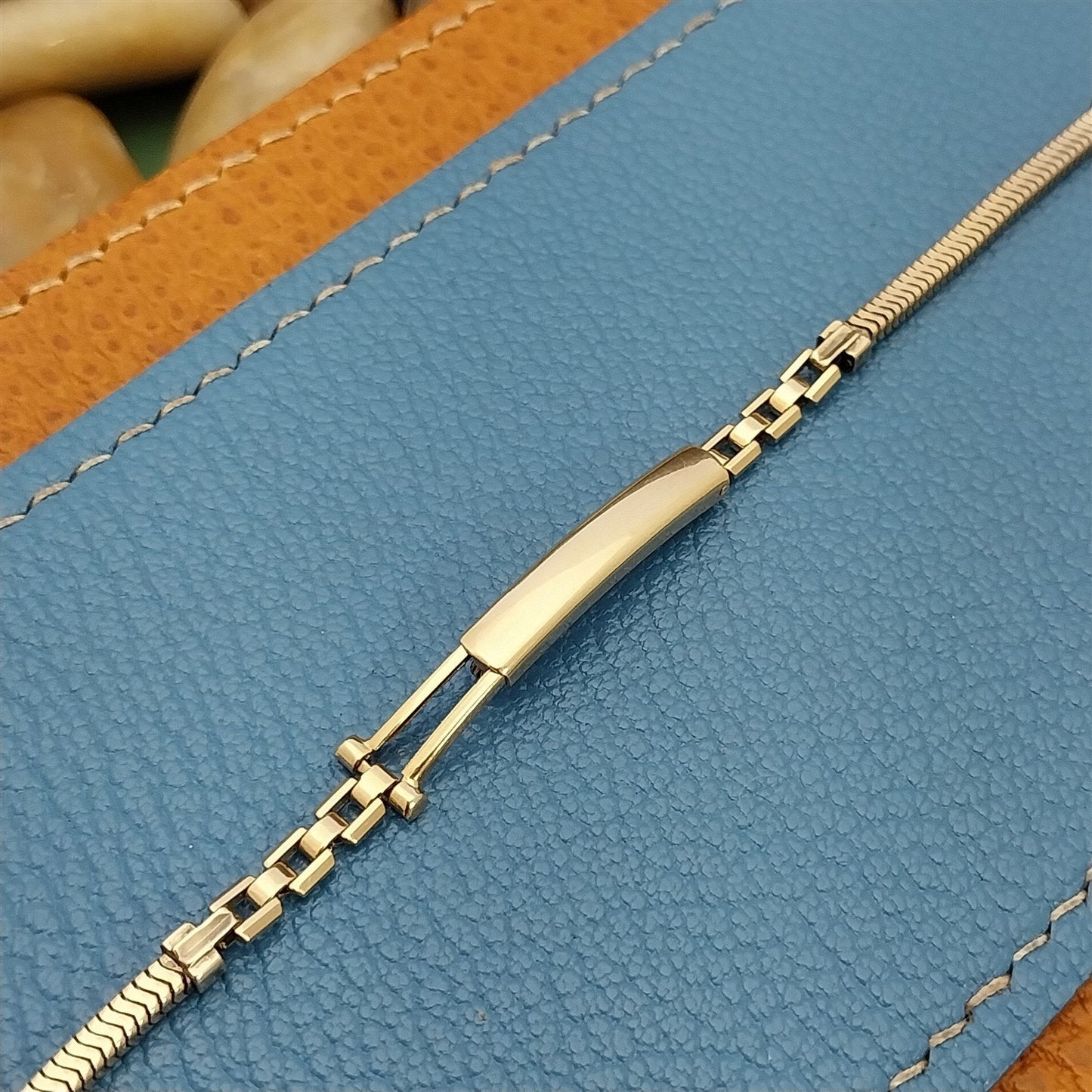 Gemex 12k Yellow Gold-Filled Ladies NOS 1950s Vintage Cocktail Watch Band