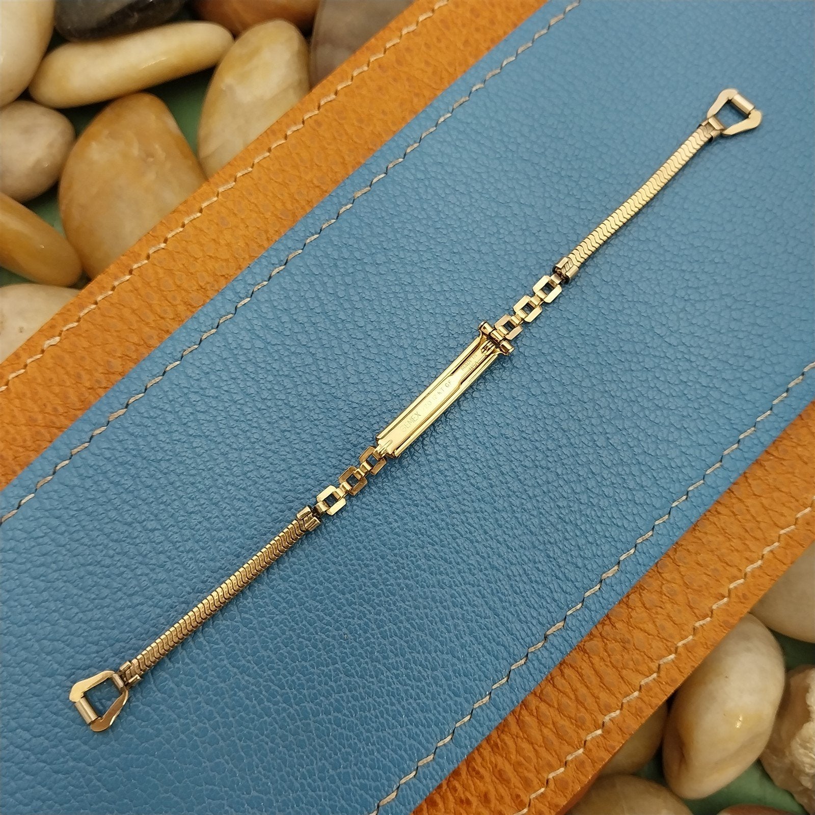 Gemex 12k Yellow Gold-Filled Ladies NOS 1950s Vintage Cocktail Watch Band