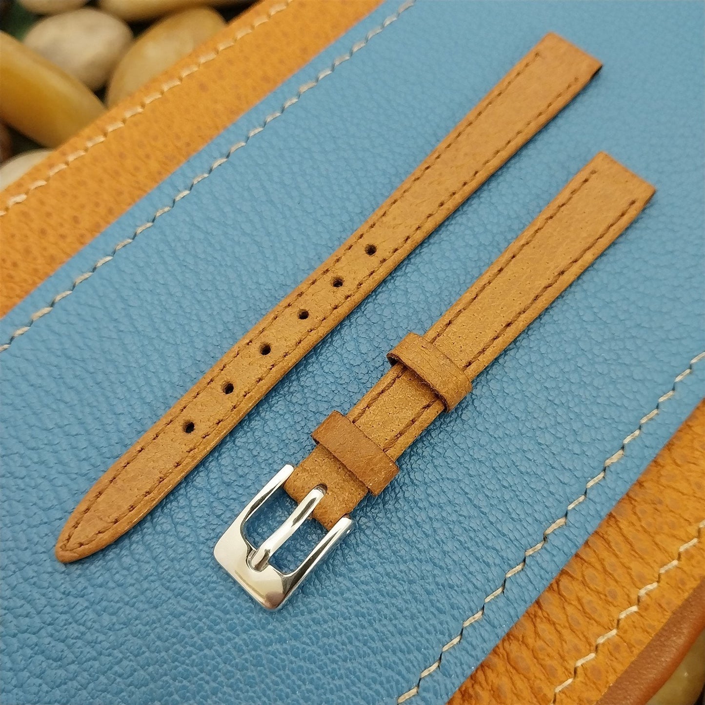 10mm Downing Ladies Brown Pigskin Leather Unused Watch Band