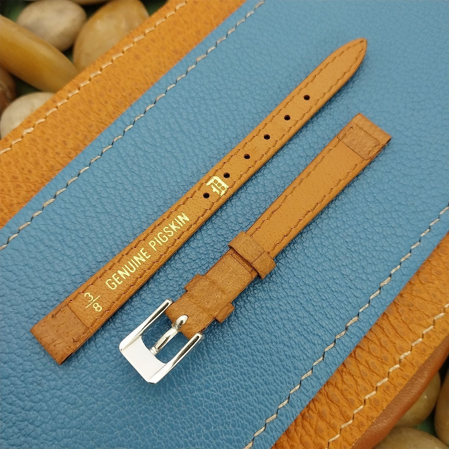 10mm Downing Ladies Brown Pigskin Leather Unused Watch Band