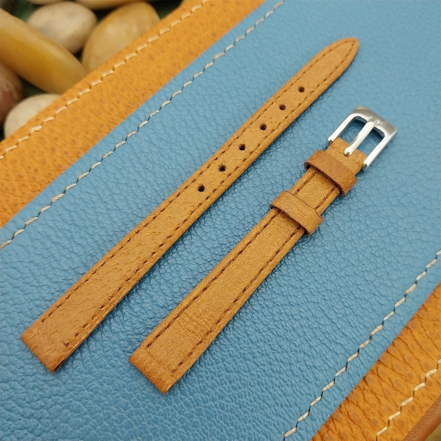 10mm Downing Ladies Brown Pigskin Leather Unused Watch Band