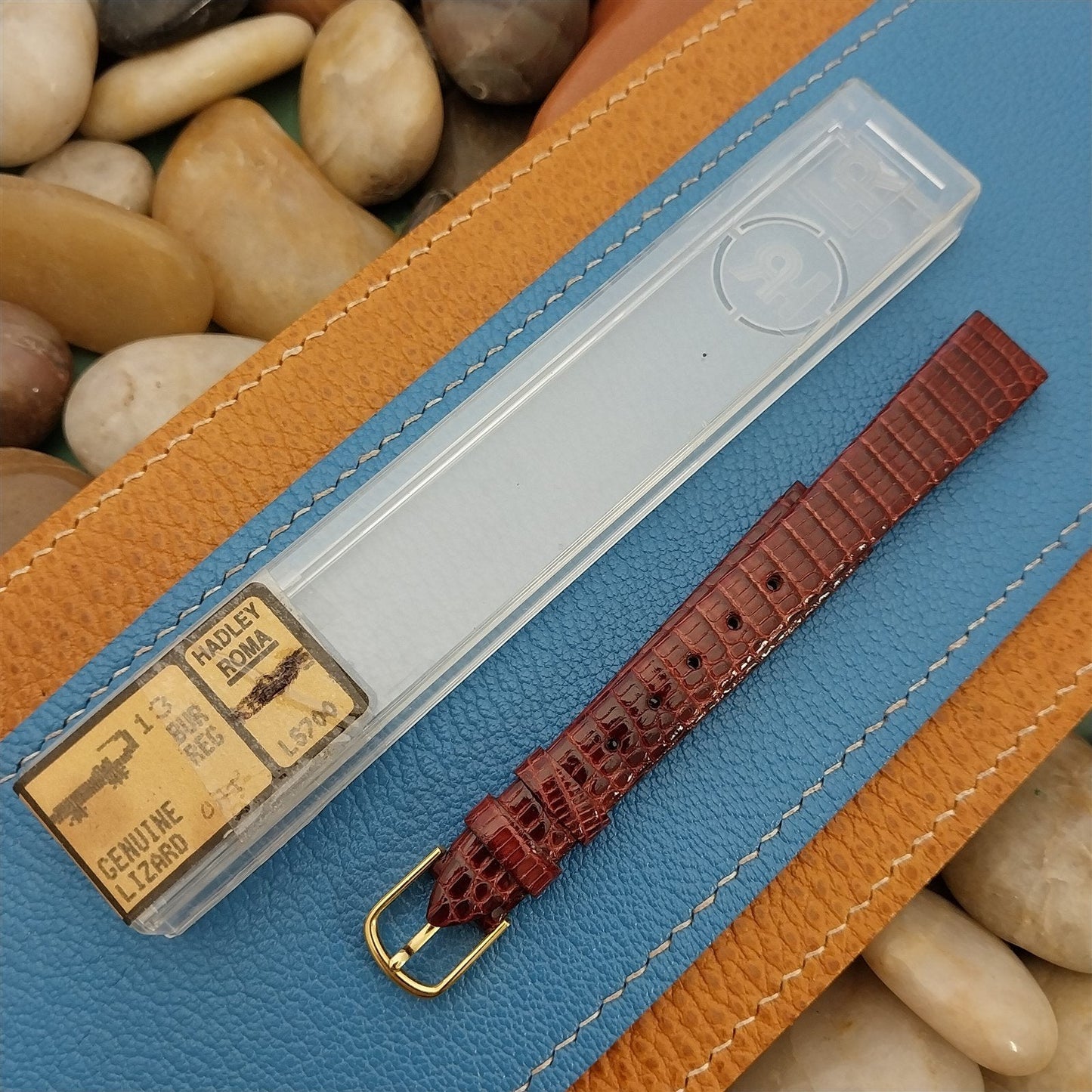 13mm Hadley Roma Burgundy Lizard Classic Ladies Unused Vintage Watch Band