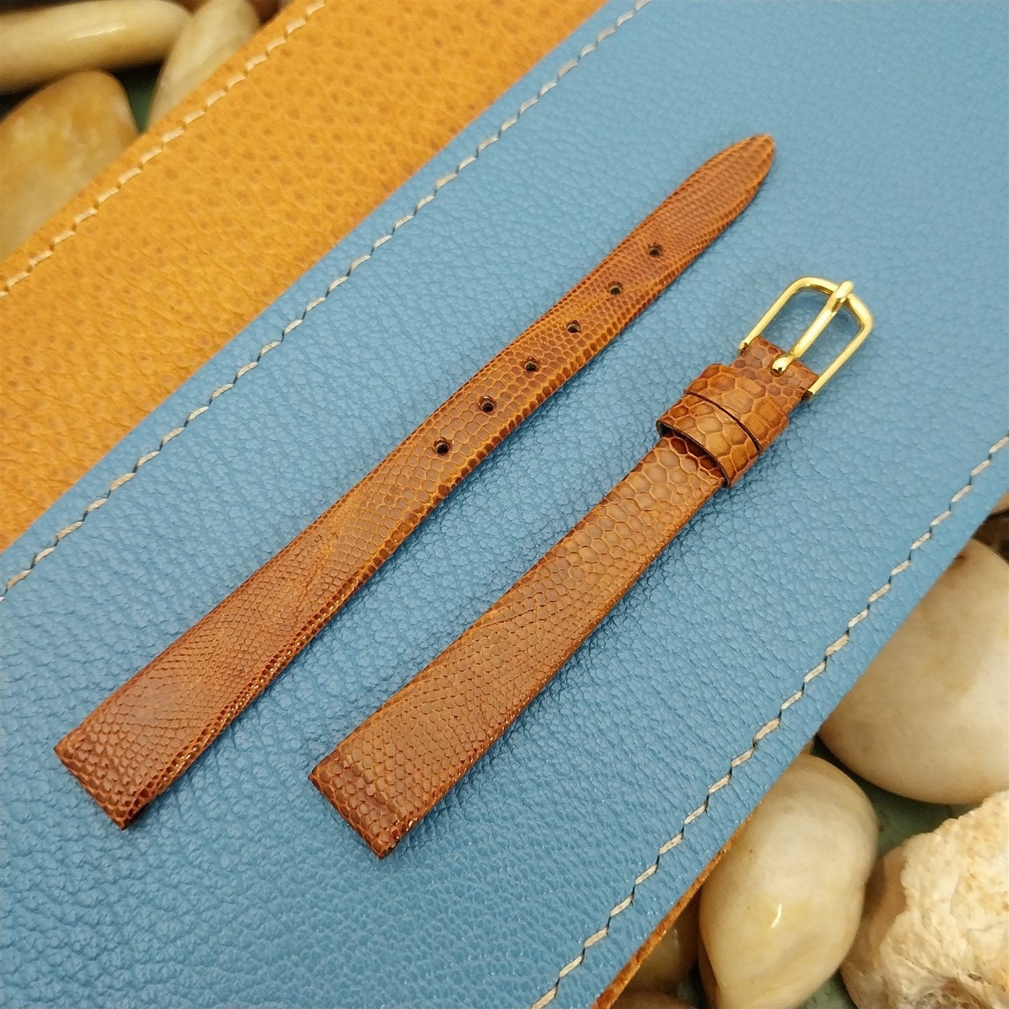 11mm Hadley Roma Brown Genuine Lizard Classic Ladies Unused Vintage Watch Band