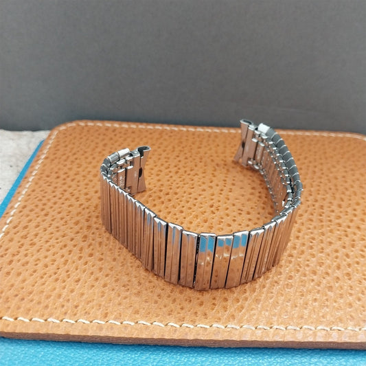 17.3mm 17mm Gemex Wide Stainless Steel Expansion nos 1950s Vintage Watch Band