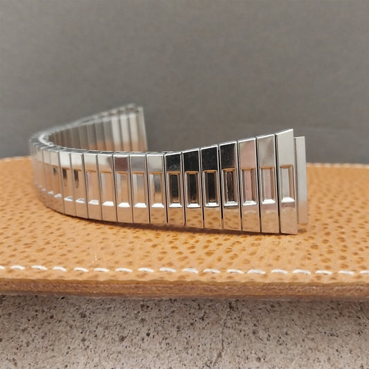 19mm Stainless Steel Flared Vintage Stretch Expansion Unused nos Watch Band