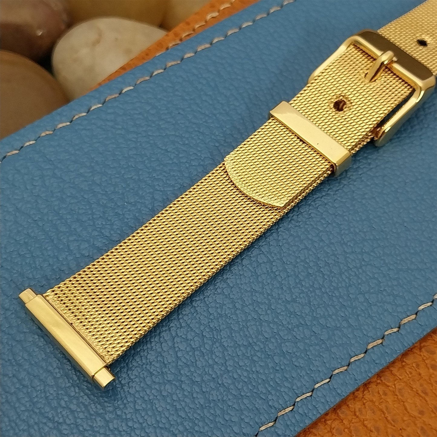 Gold-Tone Mesh 18mm 19mm 20mm 21mm 22mm Kreisler Unused Watch Band