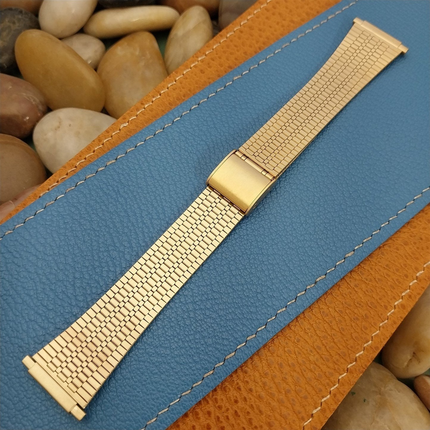 Vintage 18mm 19mm 20mm 22mm Kreisler Gold-Tone Classic 1980s Watch Band Unused