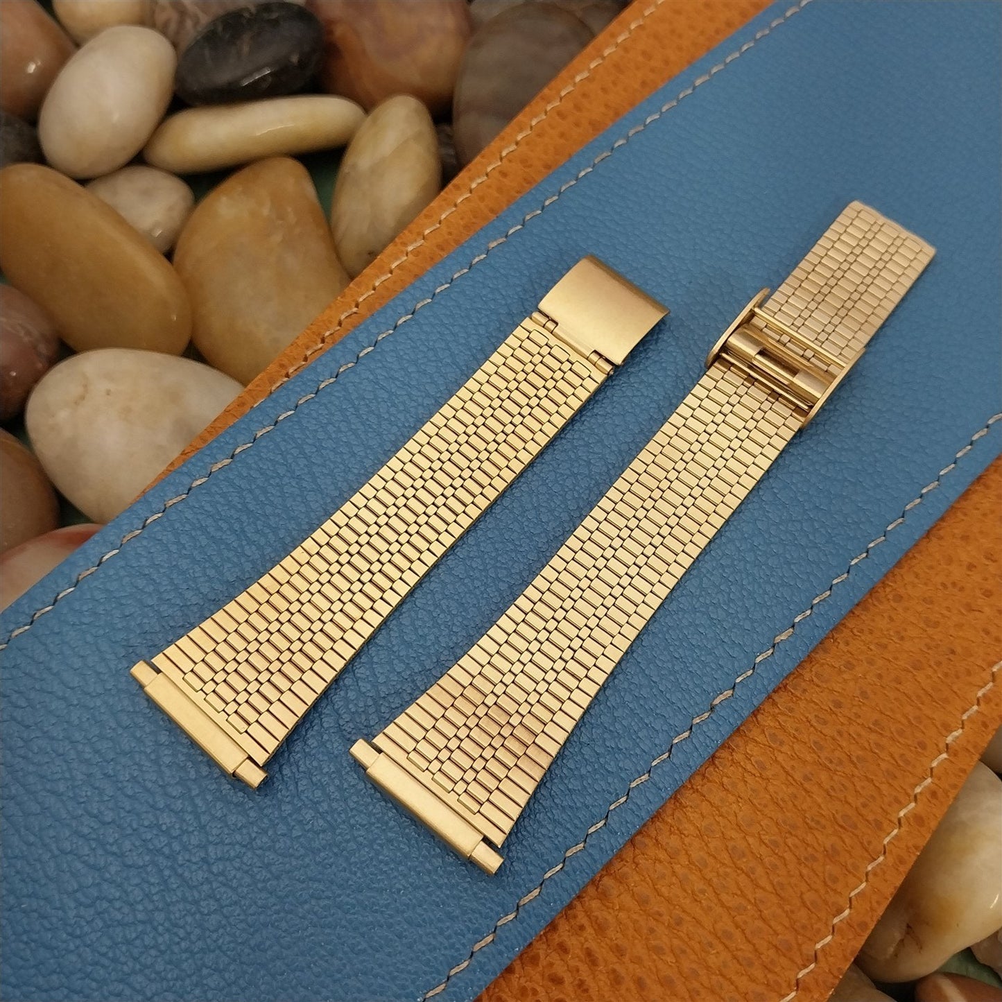 Vintage 18mm 19mm 20mm 22mm Kreisler Gold-Tone Classic 1980s Watch Band Unused