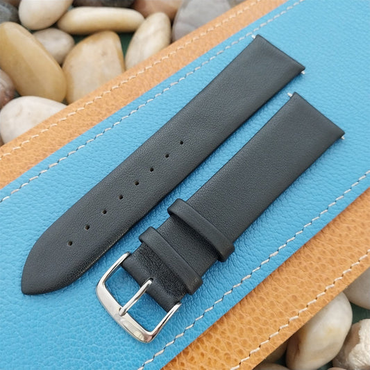 22mm Speidel Black Leather Tapered 22/20 Unused Watch Band