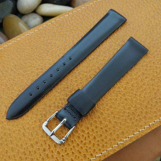 1960s Vintage 5/8" Speidel Brown Calf Leather Single Keeper Unused Watch Band