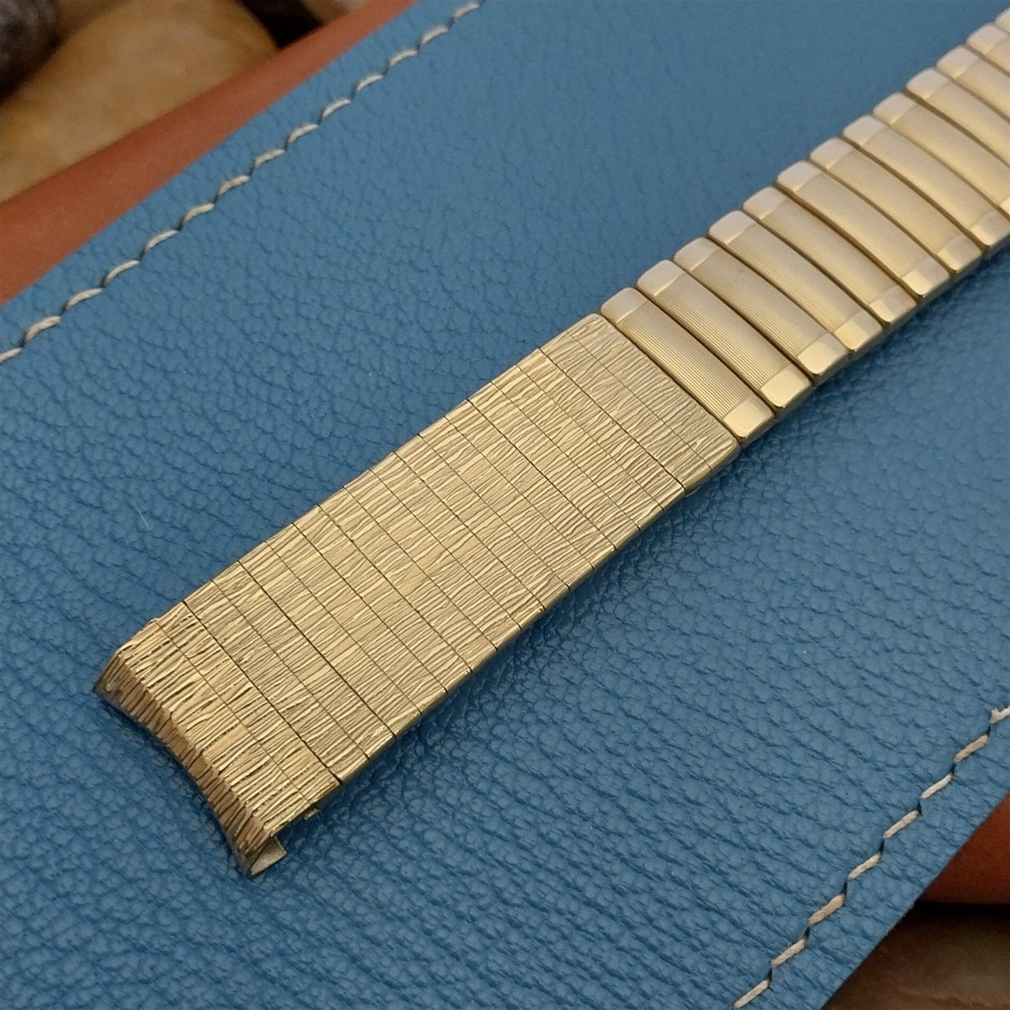11/16" 17.2mm 10k Yellow Gold-Filled Classic Baldwin Unused Vintage Watch Band