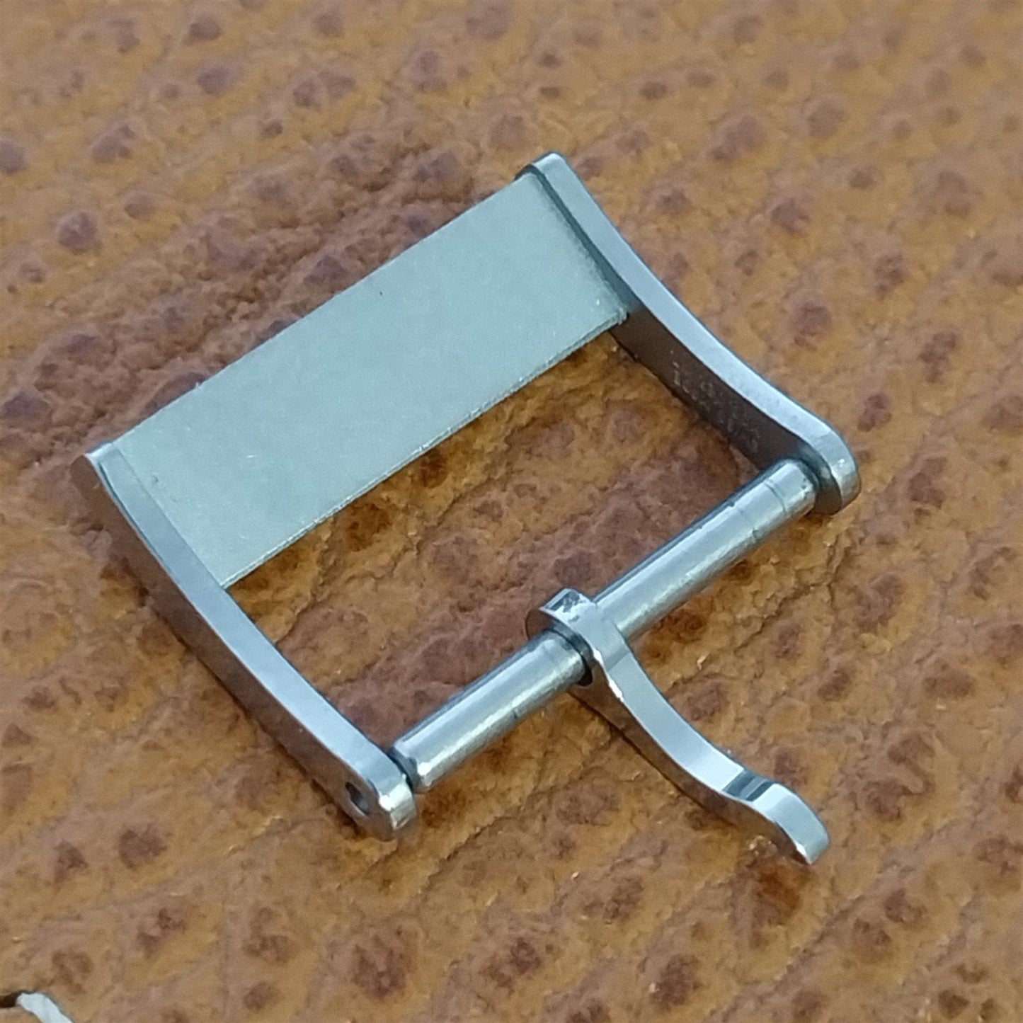 16mm Mido Logo Buckle Silver-Tone Swiss Unroc For Vintage Watch Band