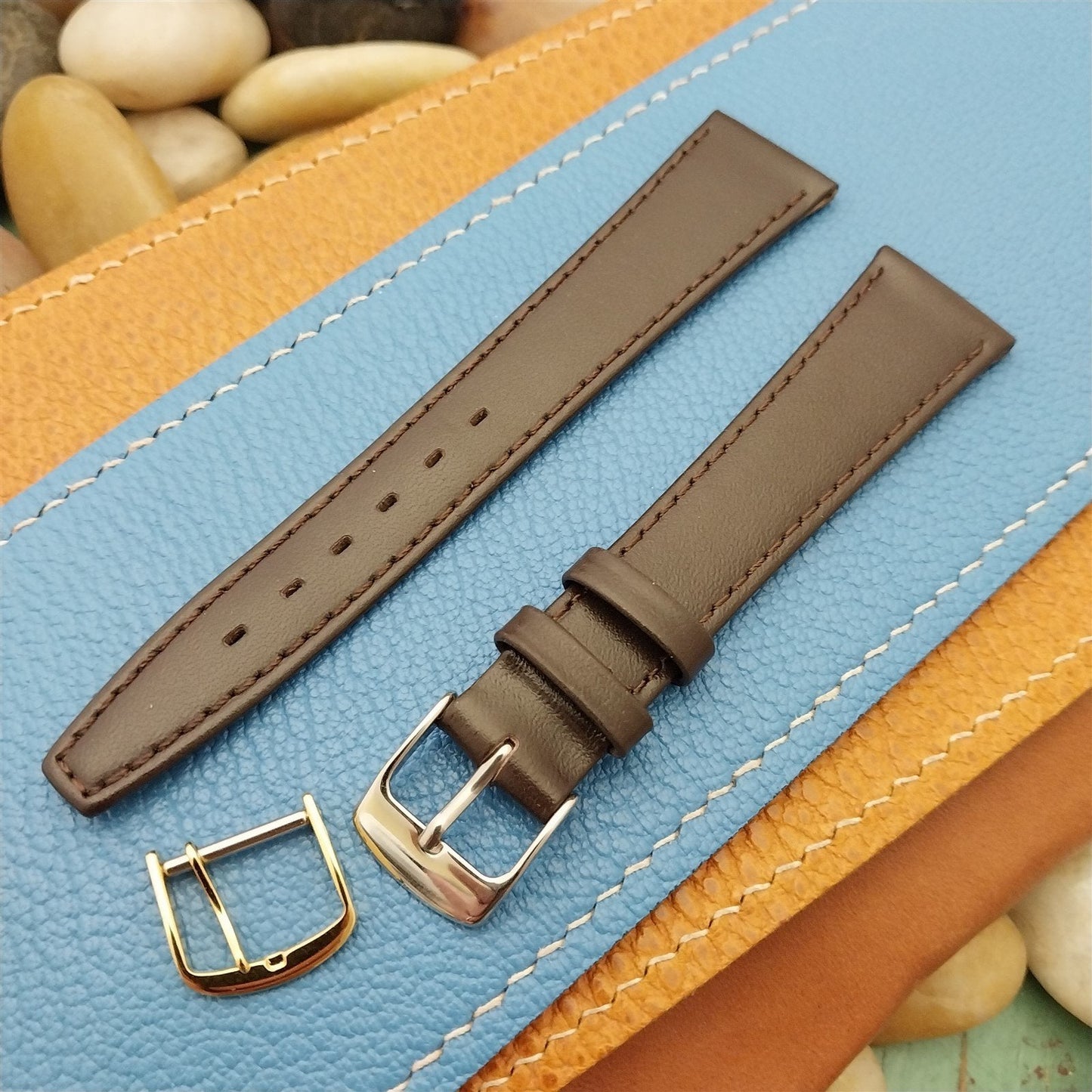 19mm Town & Country Padded Calf Leather Classic Tapered Unused Watch Band