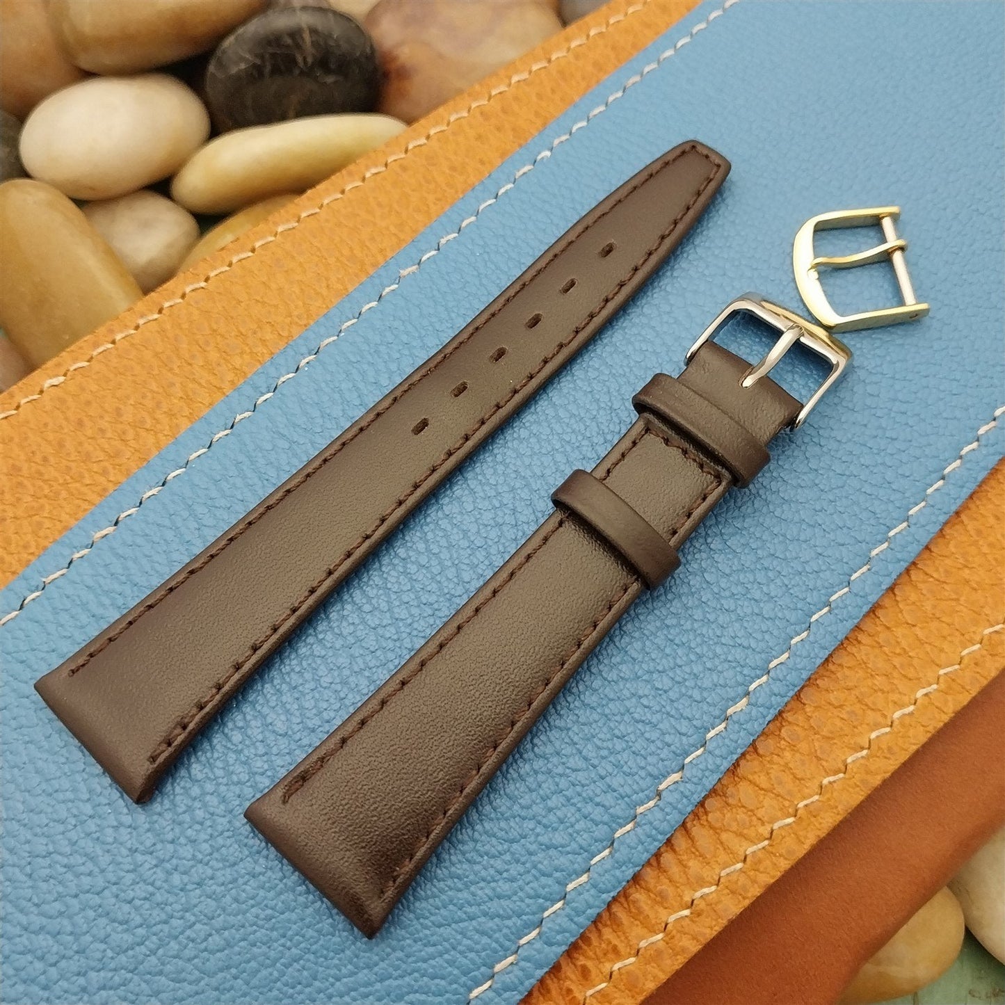 19mm Town & Country Padded Calf Leather Classic Tapered Unused Watch Band