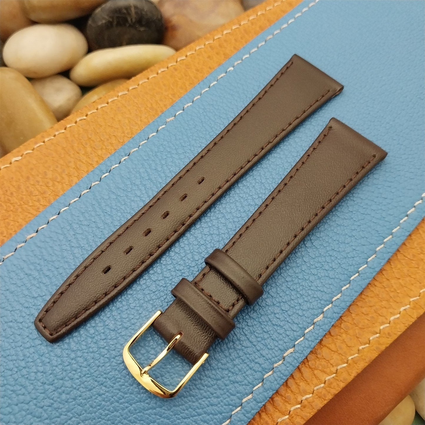 19mm Town & Country Padded Calf Leather Classic Tapered Unused Watch Band