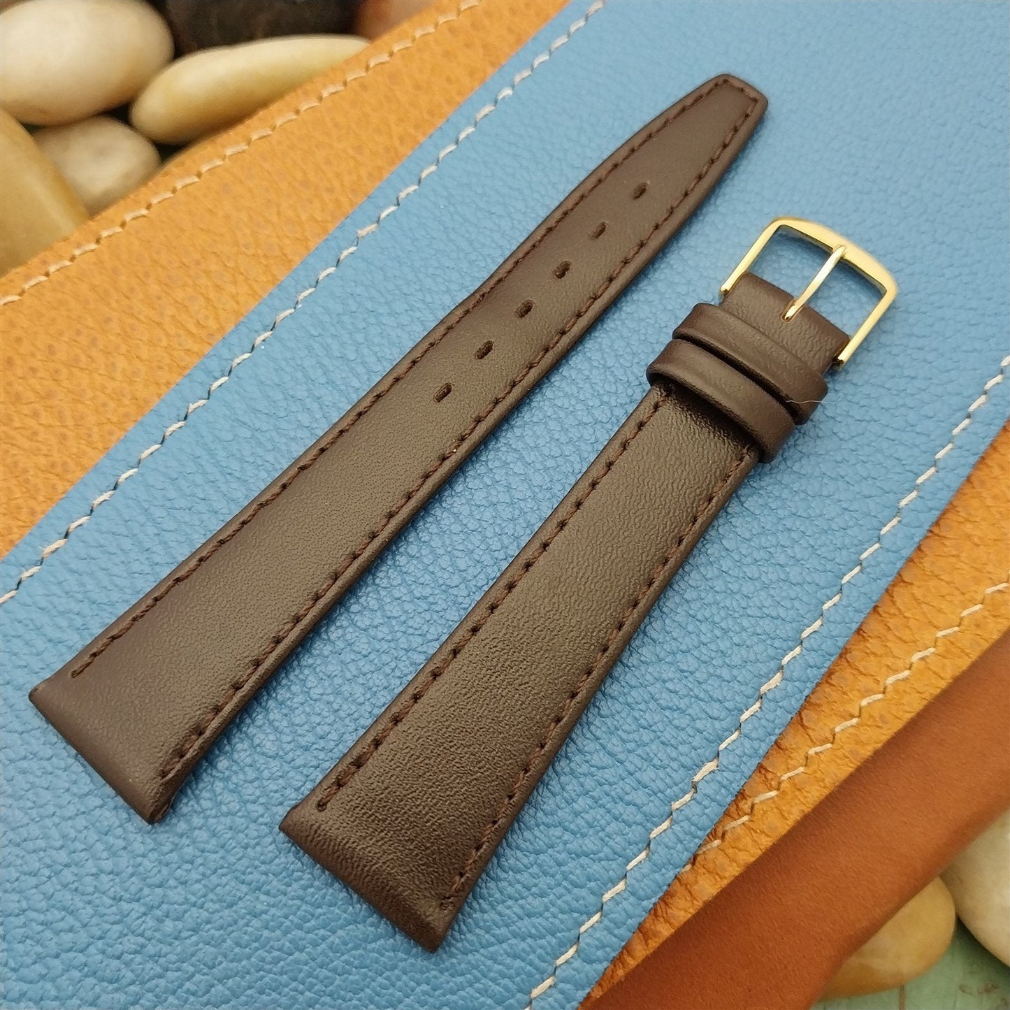 19mm Town & Country Padded Calf Leather Classic Tapered Unused Watch Band