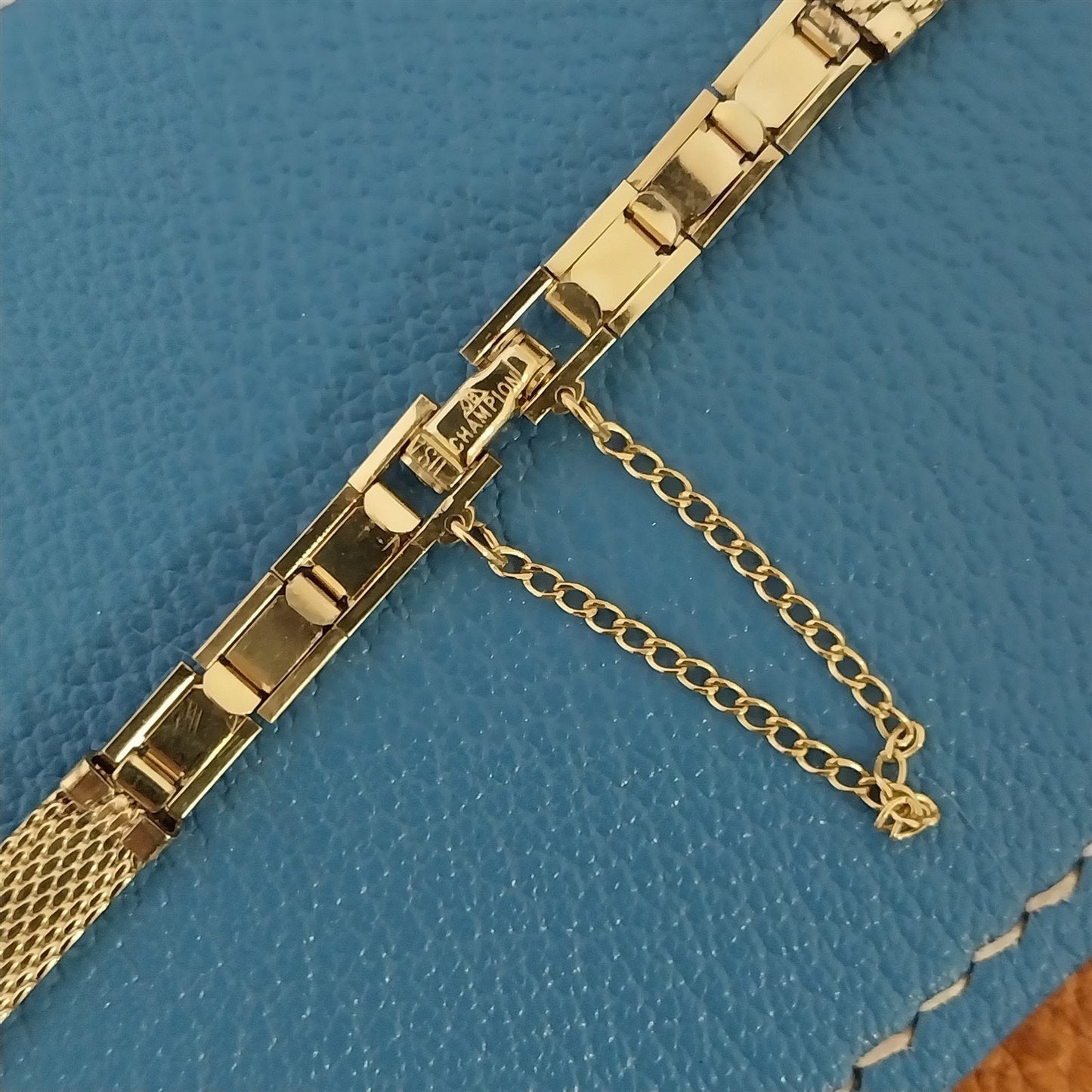 10k Yellow Gold-Filled Mesh Ladies JB Champion Unused 1960s Vintage Watch Band