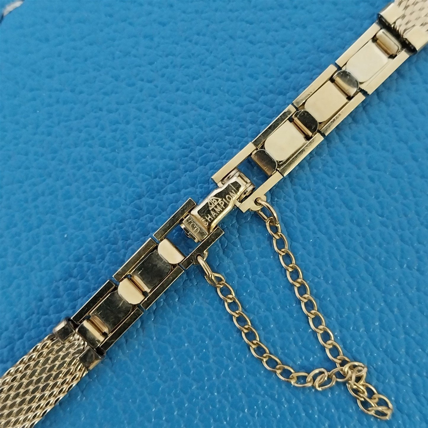 10k Yellow Gold-Filled Mesh Ladies JB Champion Unused 1960s Vintage Watch Band