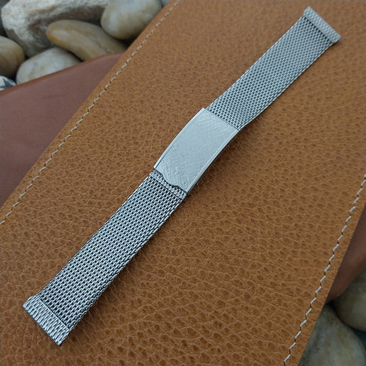 18mm 19mm Stainless Steel Mesh Kestenmade USA new nos 1960s Vintage Watch Band