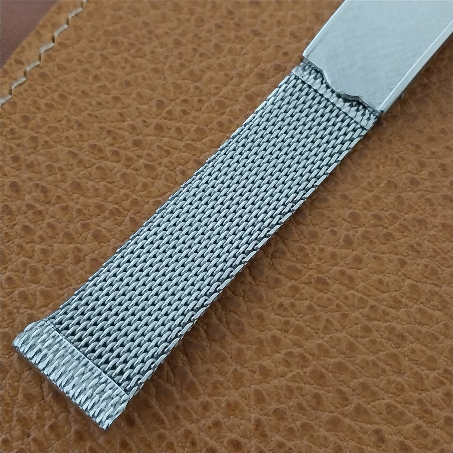 18mm 19mm Stainless Steel Mesh Kestenmade USA new nos 1960s Vintage Watch Band