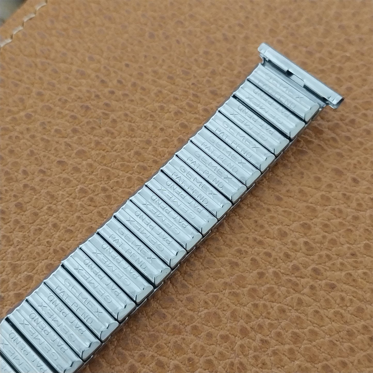 16mm 18mm 19mm Stainless Steel Expansion Gemex USA nos 1960s Vintage Watch Band