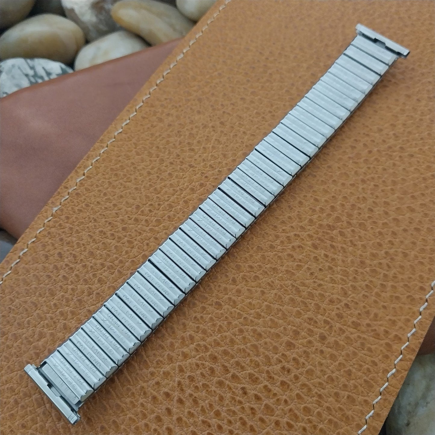 16mm 18mm 19mm Stainless Steel Expansion Gemex USA nos 1960s Vintage Watch Band