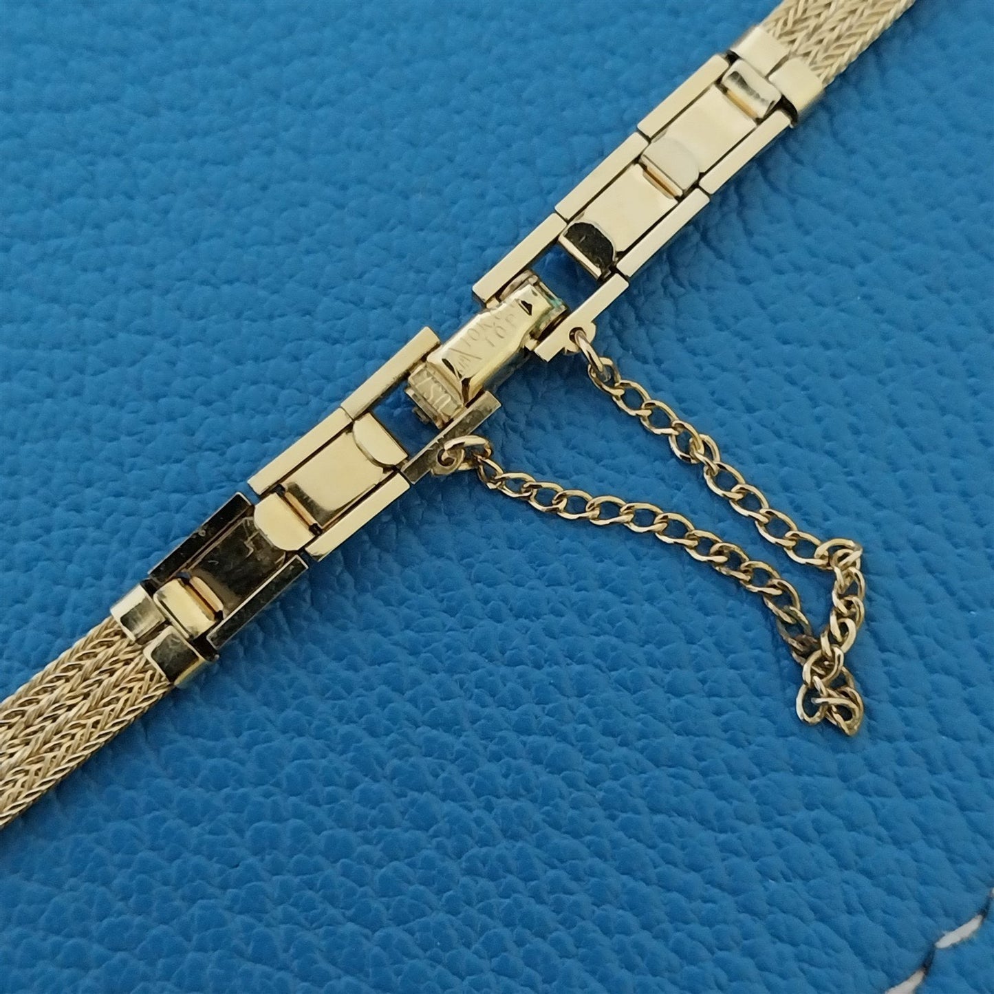 10k Yellow Gold-Filled Mesh Ladies JB Champion Unused 1960s Vintage Watch Band