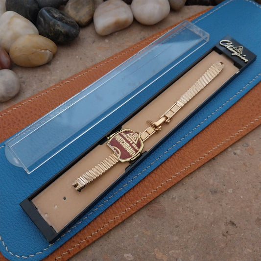 10k Yellow Gold-Filled Mesh Ladies JB Champion Unused 1960s Vintage Watch Band