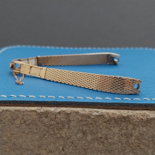 10k Yellow Gold-Filled Mesh Ladies JB Champion Unused 1960s Vintage Watch Band
