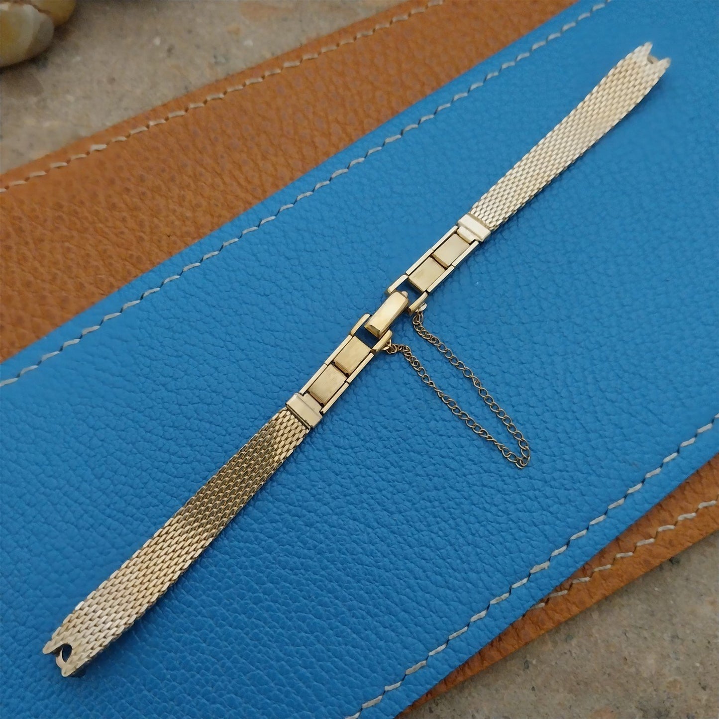 10k Yellow Gold-Filled Mesh Ladies JB Champion Unused 1960s Vintage Watch Band
