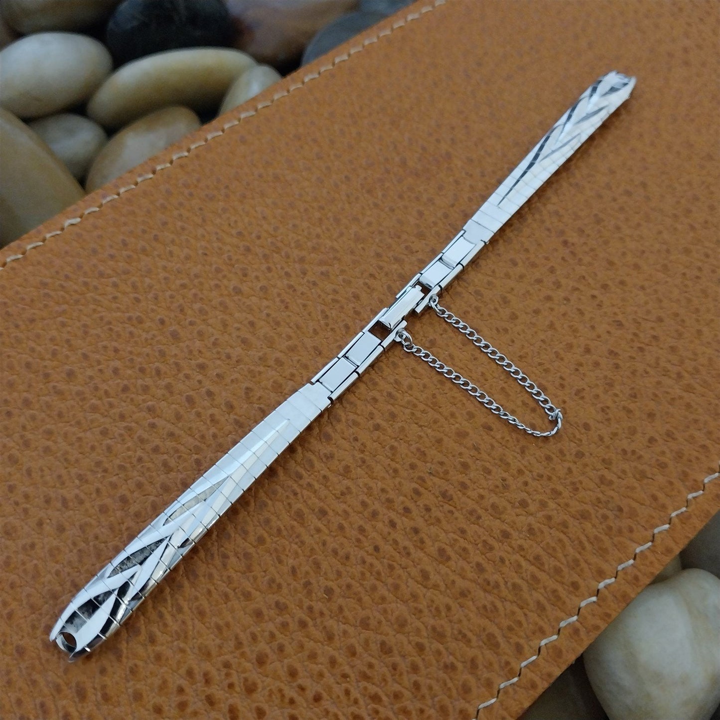 Classic 10k White Gold-Filled Ladies JB Champion Unused 1960s Vintage Watch Band