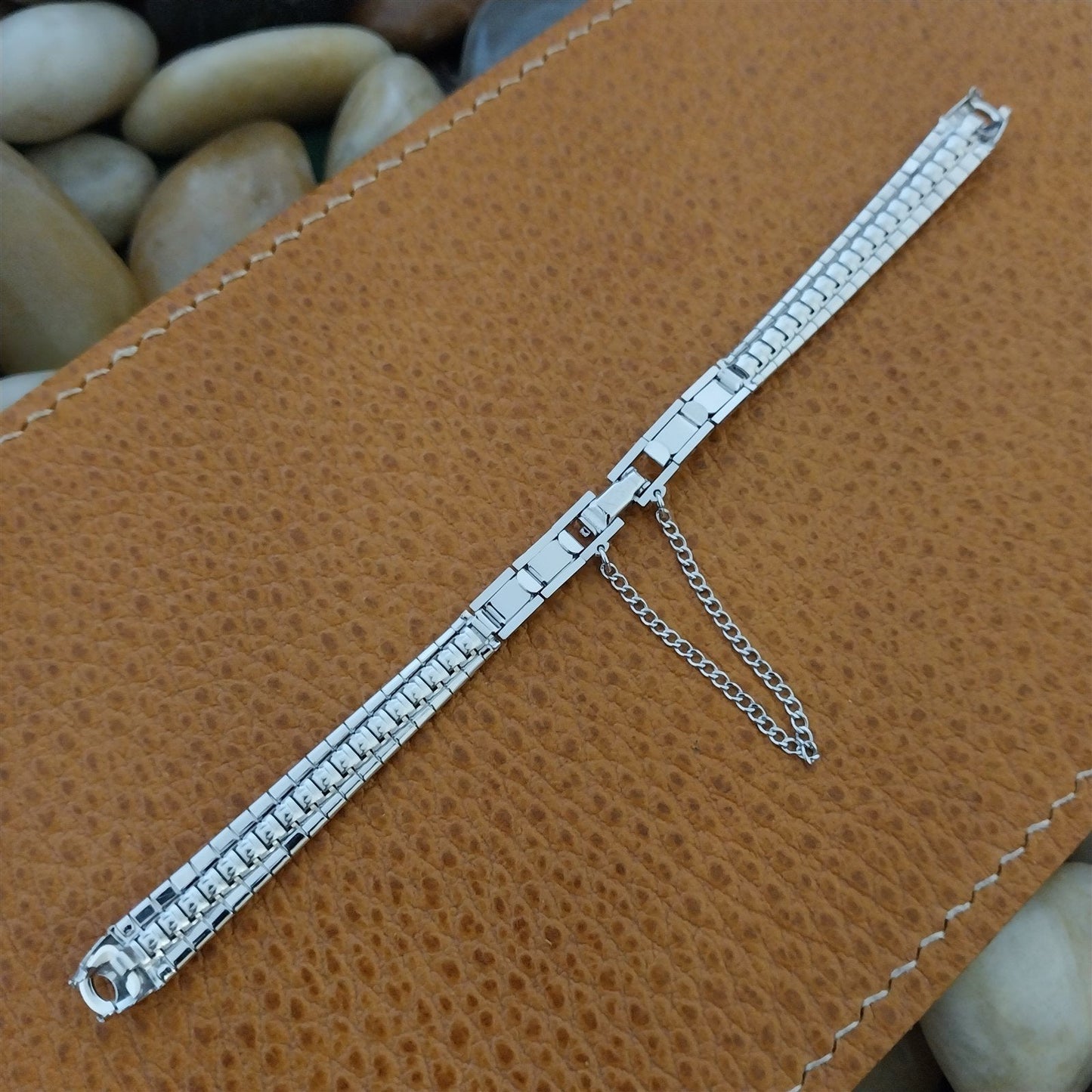 Classic 10k White Gold-Filled Ladies JB Champion Unused 1960s Vintage Watch Band