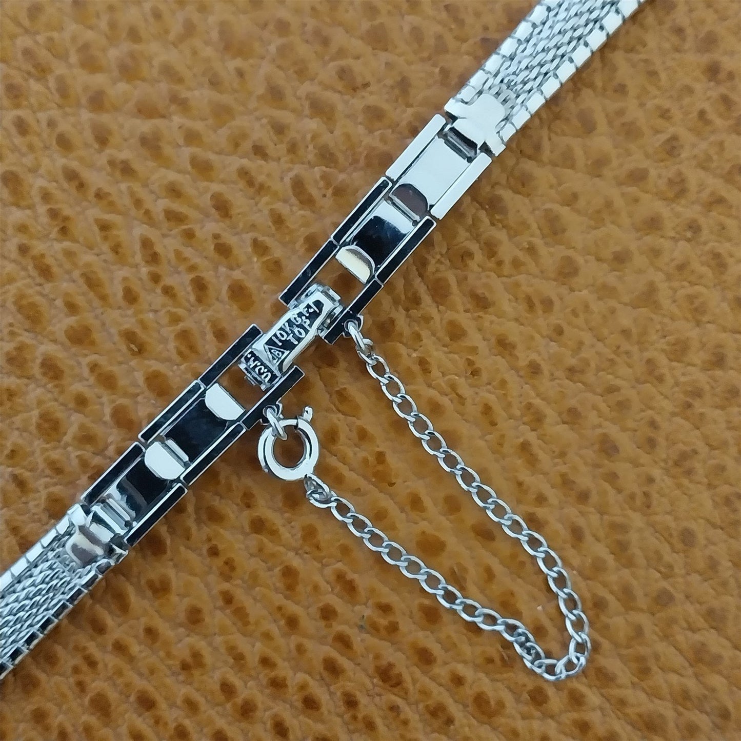 Classic 10k White Gold-Filled Ladies JB Champion Unused 1960s Vintage Watch Band