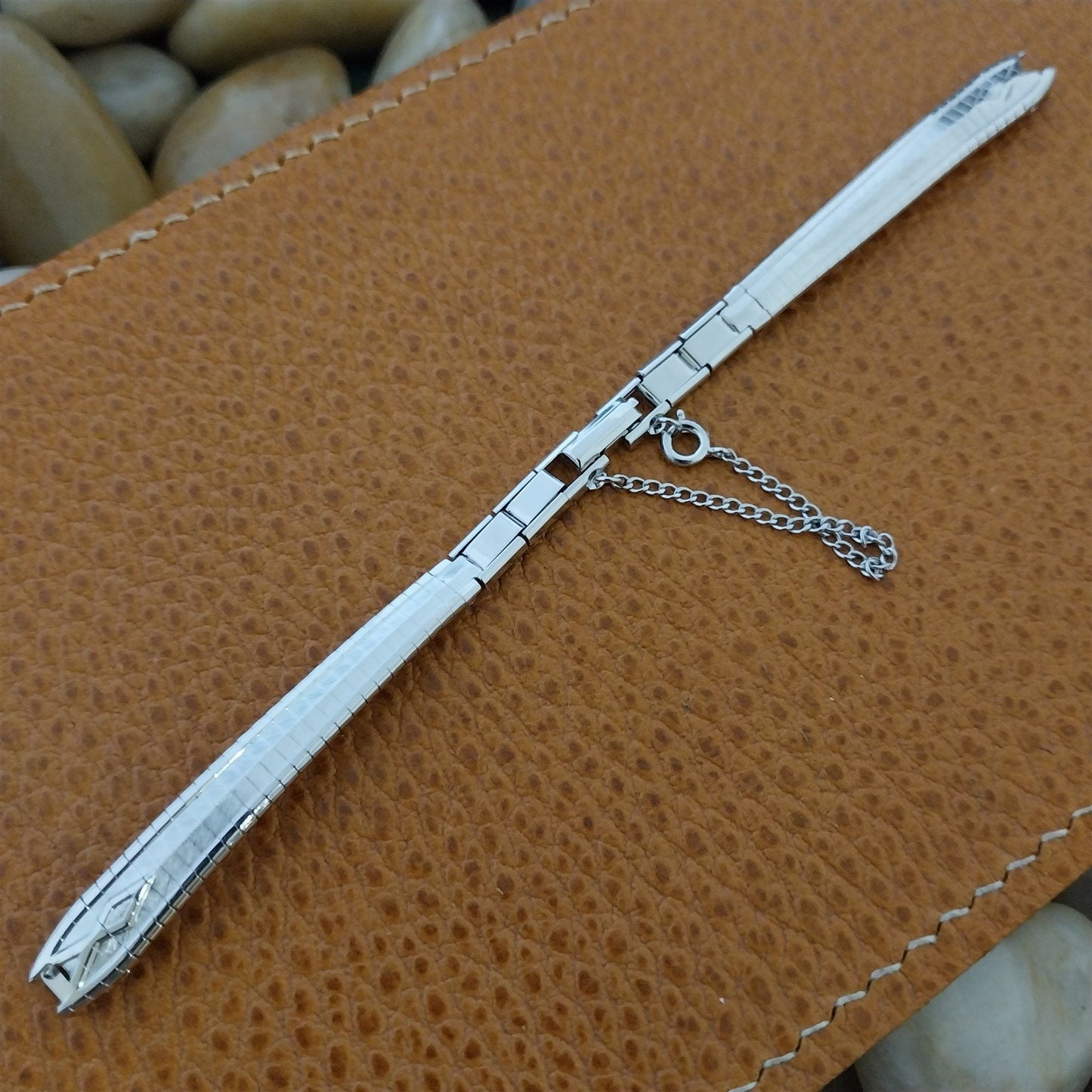 Classic 10k White Gold-Filled Ladies JB Champion Unused 1960s Vintage Watch Band