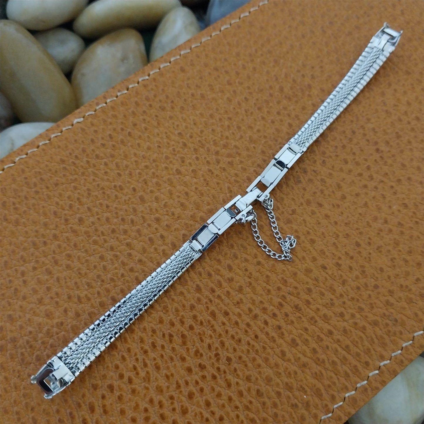 Classic 10k White Gold-Filled Ladies JB Champion Unused 1960s Vintage Watch Band