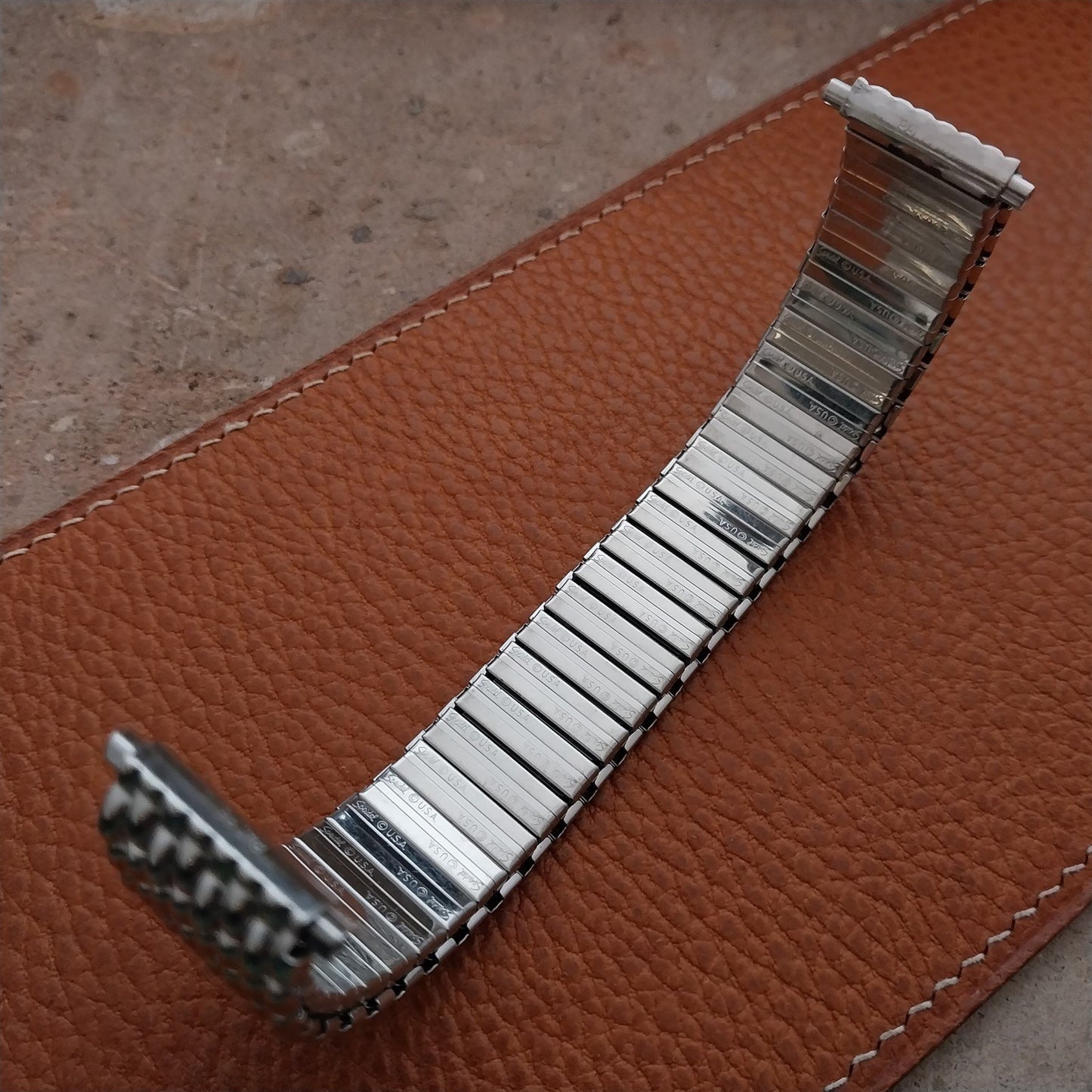 18mm 20mm 22mm Beads of Rice Stainless Speidel Expansion Unused 1970s Watch Band