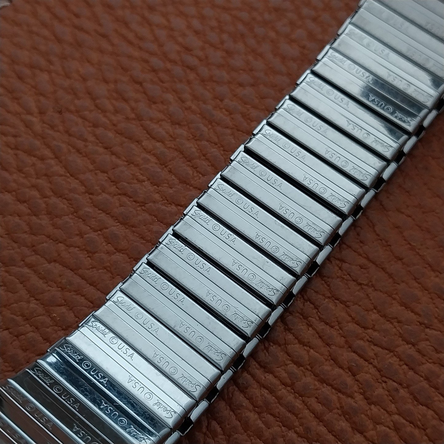 18mm 20mm 22mm Beads of Rice Stainless Speidel Expansion Unused 1970s Watch Band