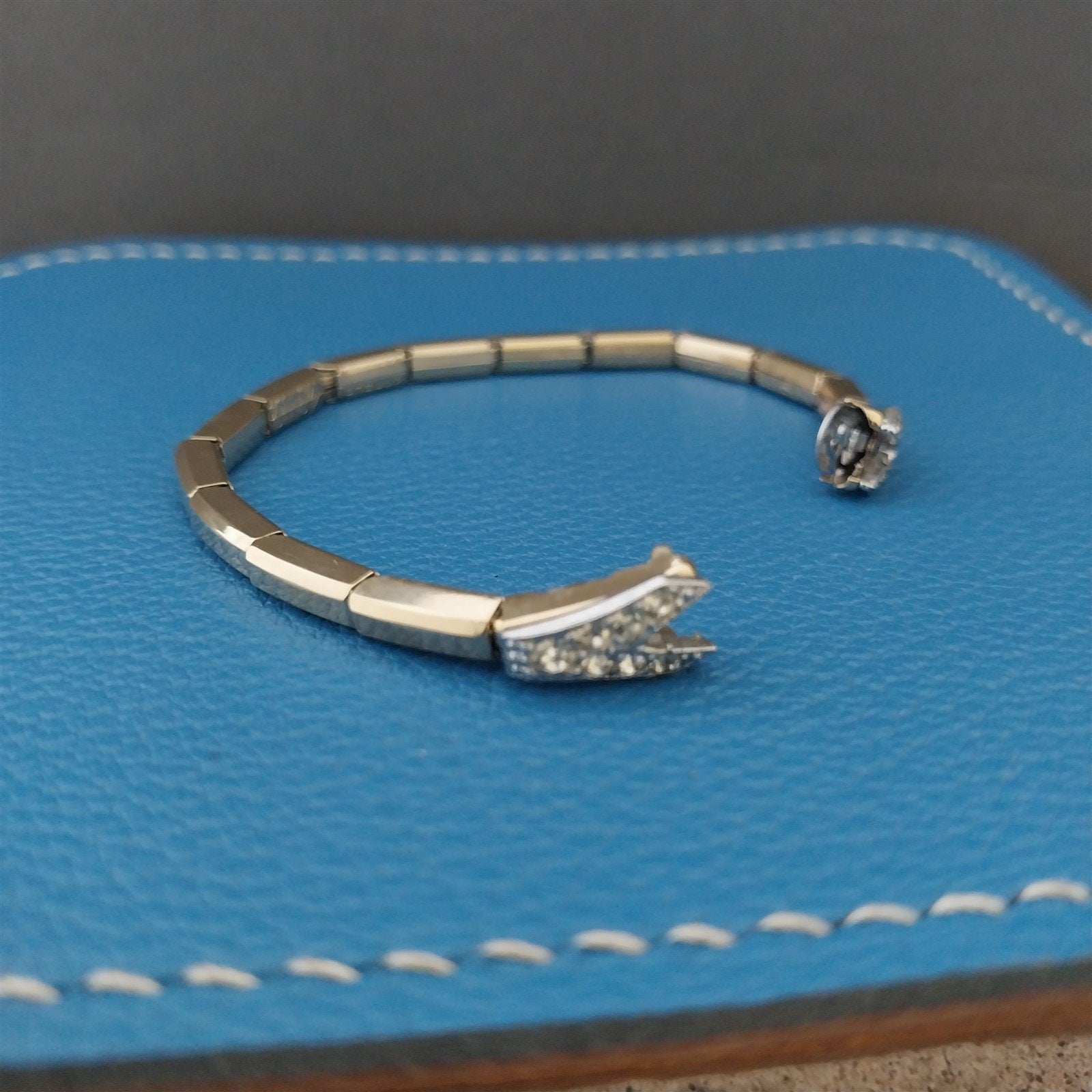 Ladies 10k Gold-Filled & Rhinestone JB Champion Unused 1960s Vintage Watch Band