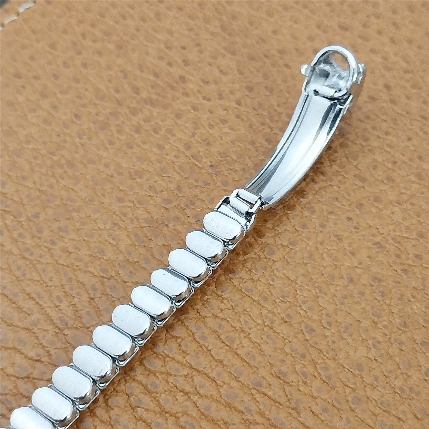 1950s Unused Ladies White Gold-Filled Rhinestone Cocktail Vintage Watch Band